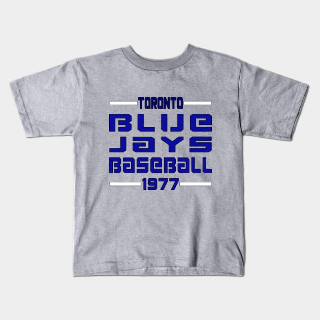 Blue Jays Baseball Classic Kids T-Shirt by Medo Creations